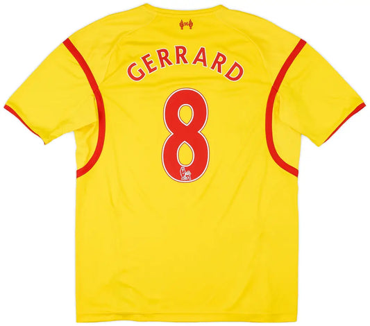 2014-15 Liverpool Away Shirt Gerrard #8