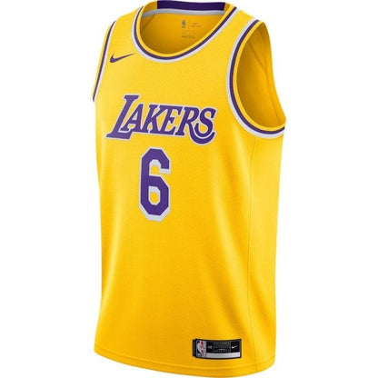 Los Angeles Lakers LeBron James #6 2021/22 Player NBA Jersey Yellow - Slim Fit