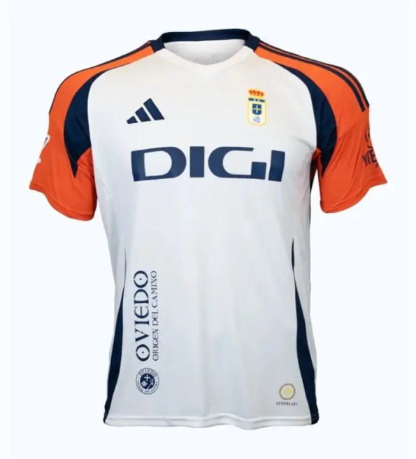 Jersey Real Oviedo White Away Away 24/25 Men's