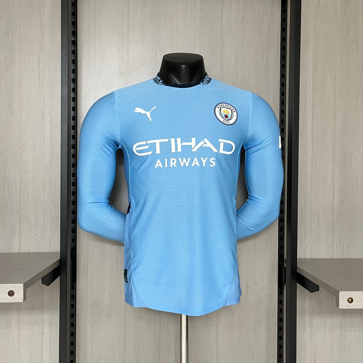 Long Sleeve Manchester City Home 24/25 Modelo Player Version