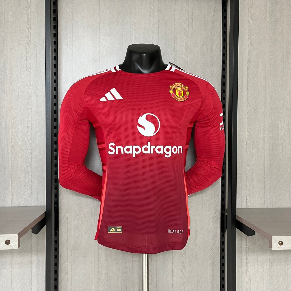 Long Sleeve Manchester United Home 24/25 Modelo Player Version