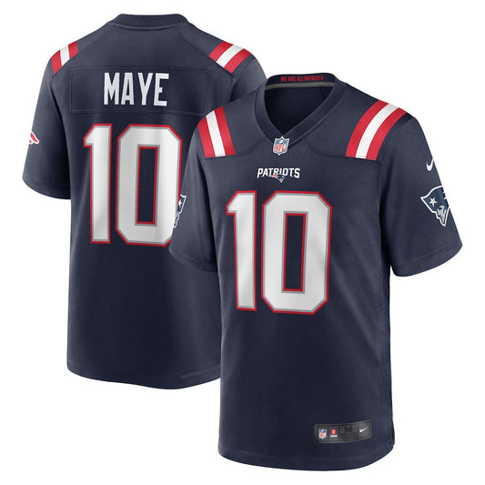 New England Patriots Drake Maye Navy Player Game Jersey - NFL