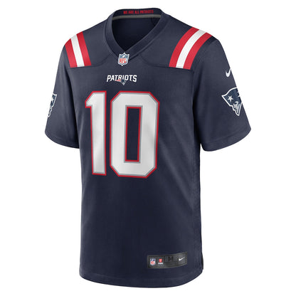 New England Patriots Drake Maye Navy Player Game Jersey - NFL