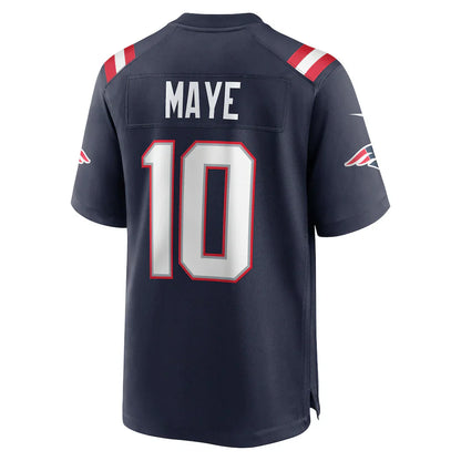 New England Patriots Drake Maye Navy Player Game Jersey - NFL