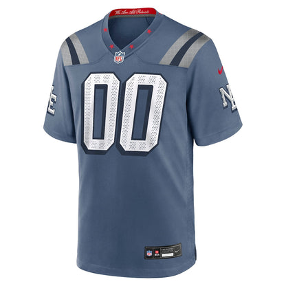 New England Patriots 2025 Rivalries Collection Custom Game Jersey - Storm Blue