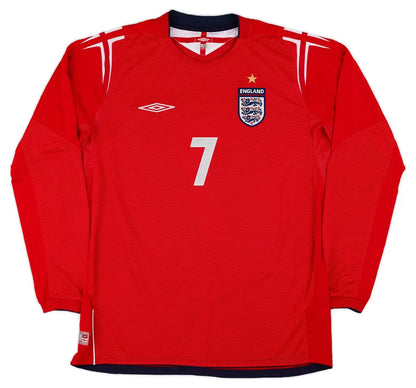 England Away Shirt Beckham #7 2004-06