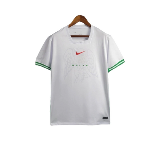 Jersey Nigéria I 24/25 - Fan Version Nike Men's - Branca com detalhes em Green