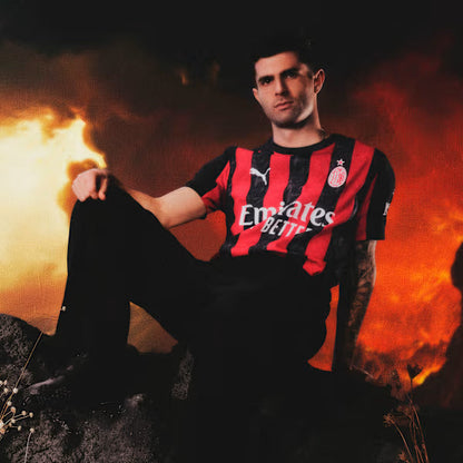 Jersey AC Milan 2025/26 Home Player Version Men's