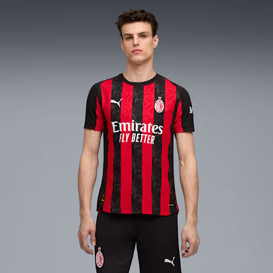 Jersey AC Milan 2025/26 Home Player Version Men's