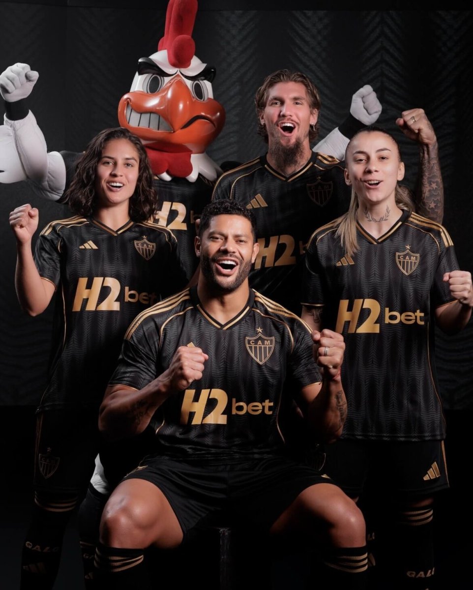3 Atlético MG 2025/26 Black and Gold Jersey