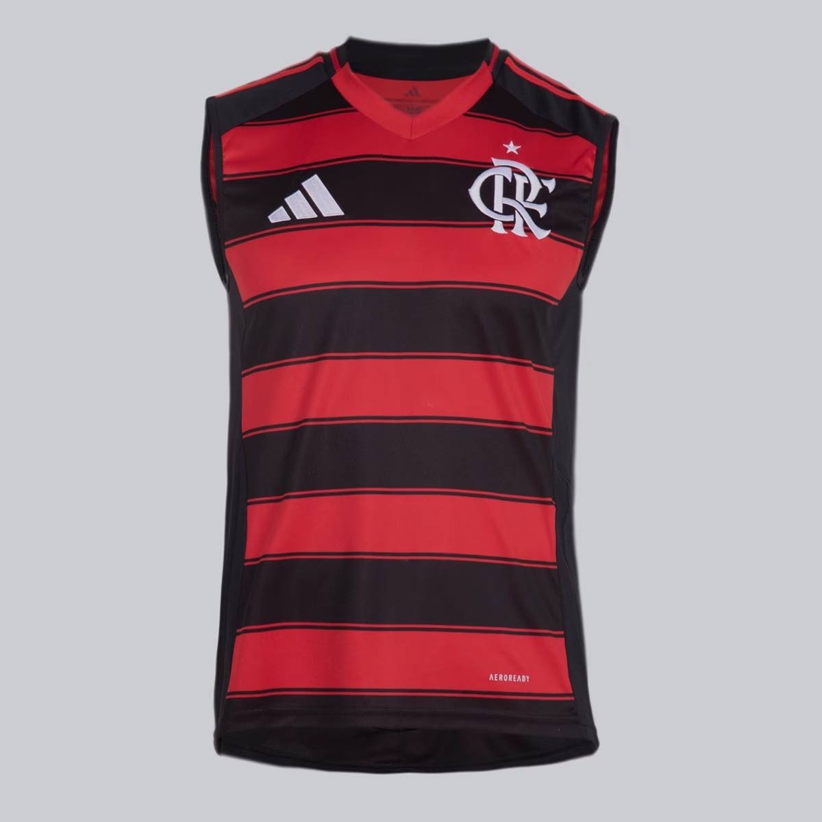 Tank Top Flamengo Home 2025 Adidas - Red+Black
