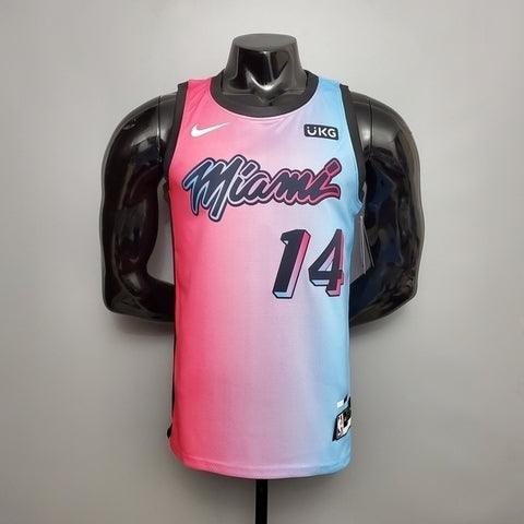 Tank Top Miami Heat Men's - Pink e Blue